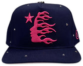 OG Logo Hat Dark Blue (Snapback + Rhinestones)